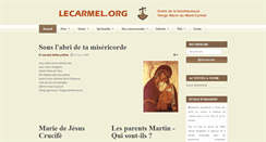 Desktop Screenshot of lecarmel.org
